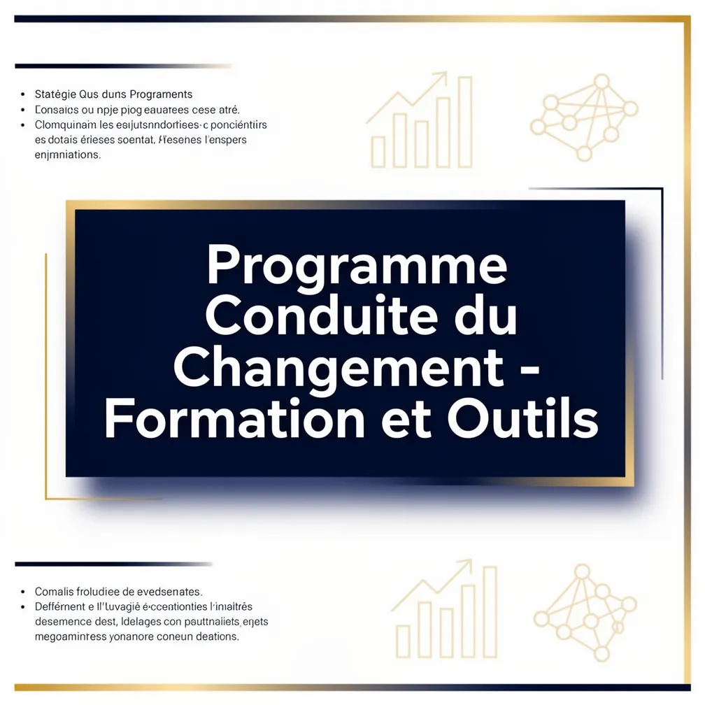 Programme Conduite du Changement - Formation et Outils