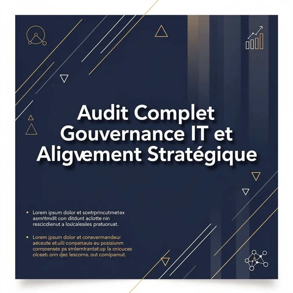Audit Complet Gouvernance IT et Alignement Stratégique